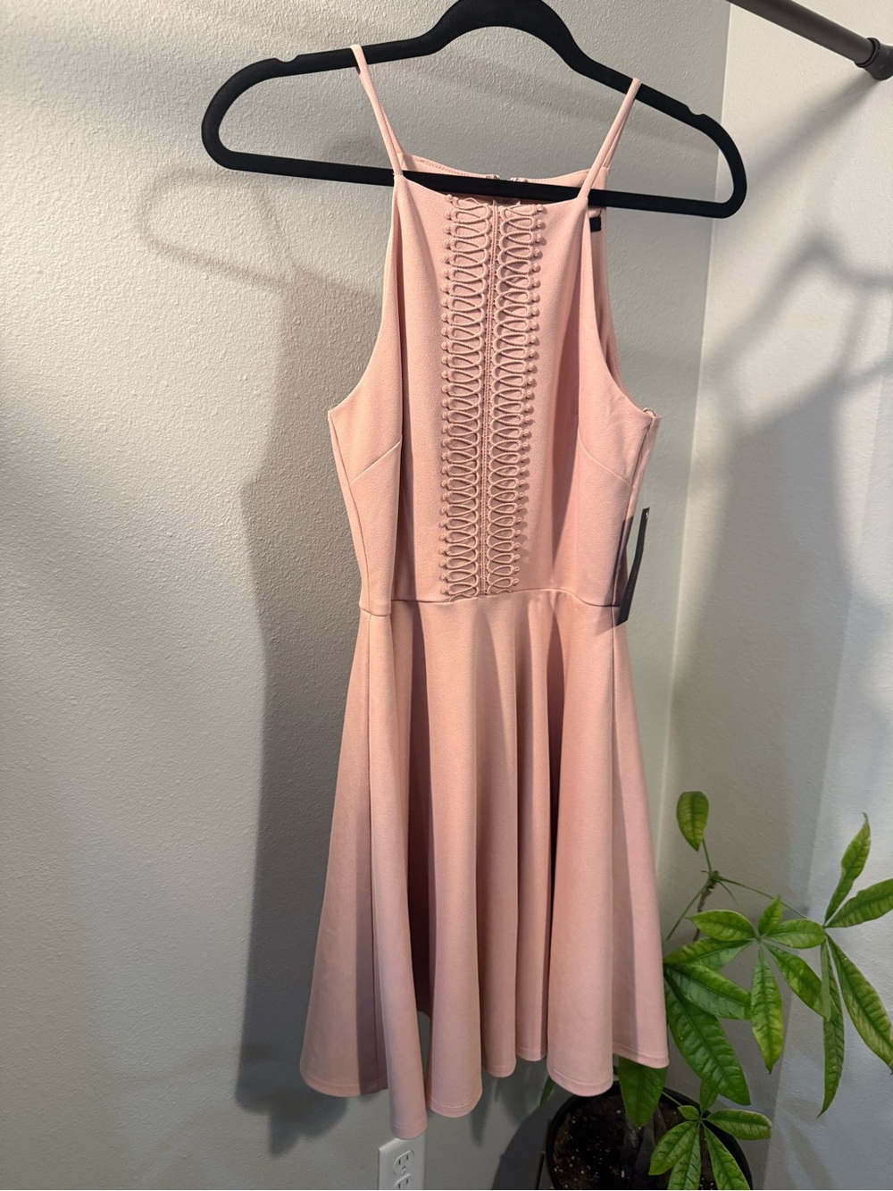 City Studio Blush Pink Fit & Flare Dress